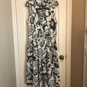 Ralph Lauren NWT Black & white floral summer dress